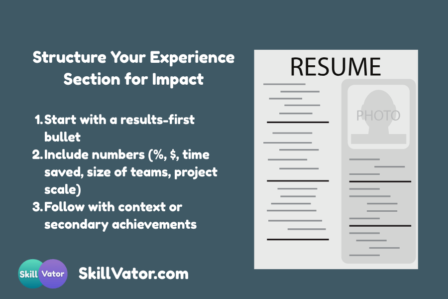 Structure Your Experience Section for Impact