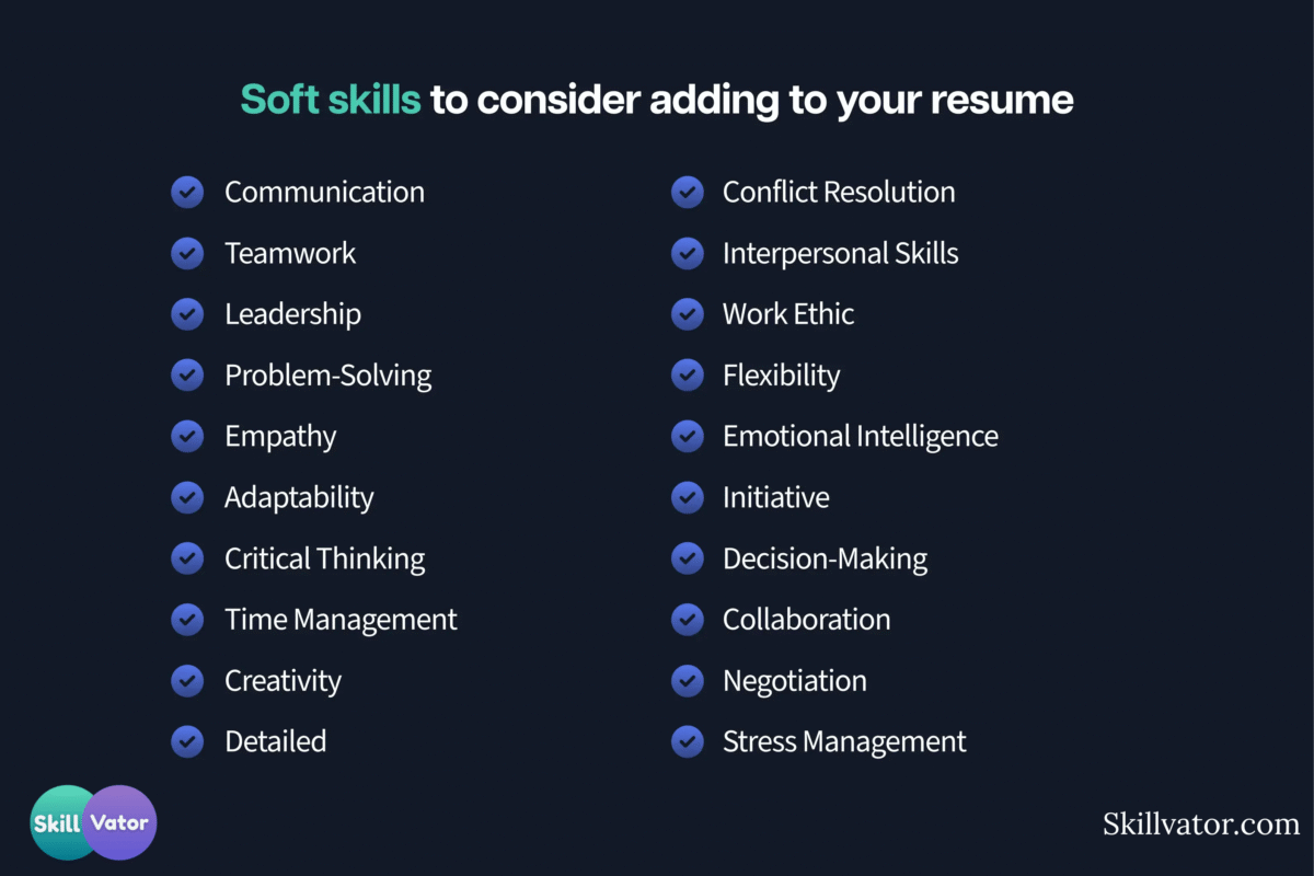 soft skills to consider adding to your resume